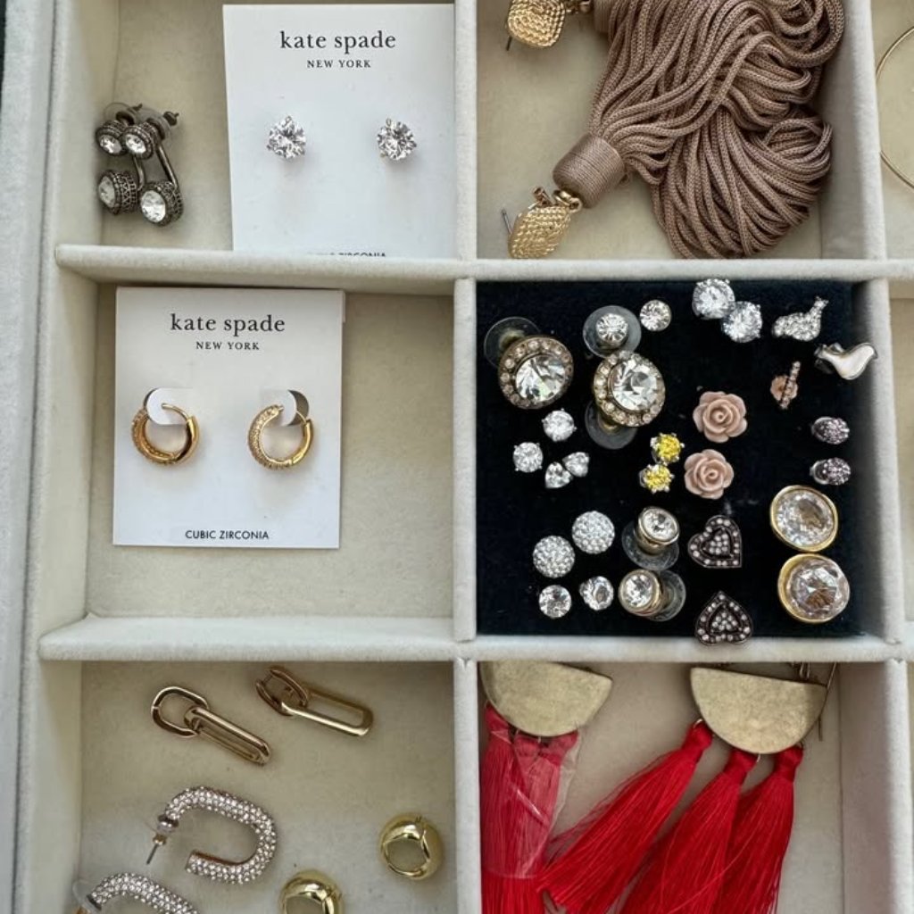 Madewell, Swarovski, Michael Kors, Kate Spade, Jenny Bird Earrings, Diamond, 14k